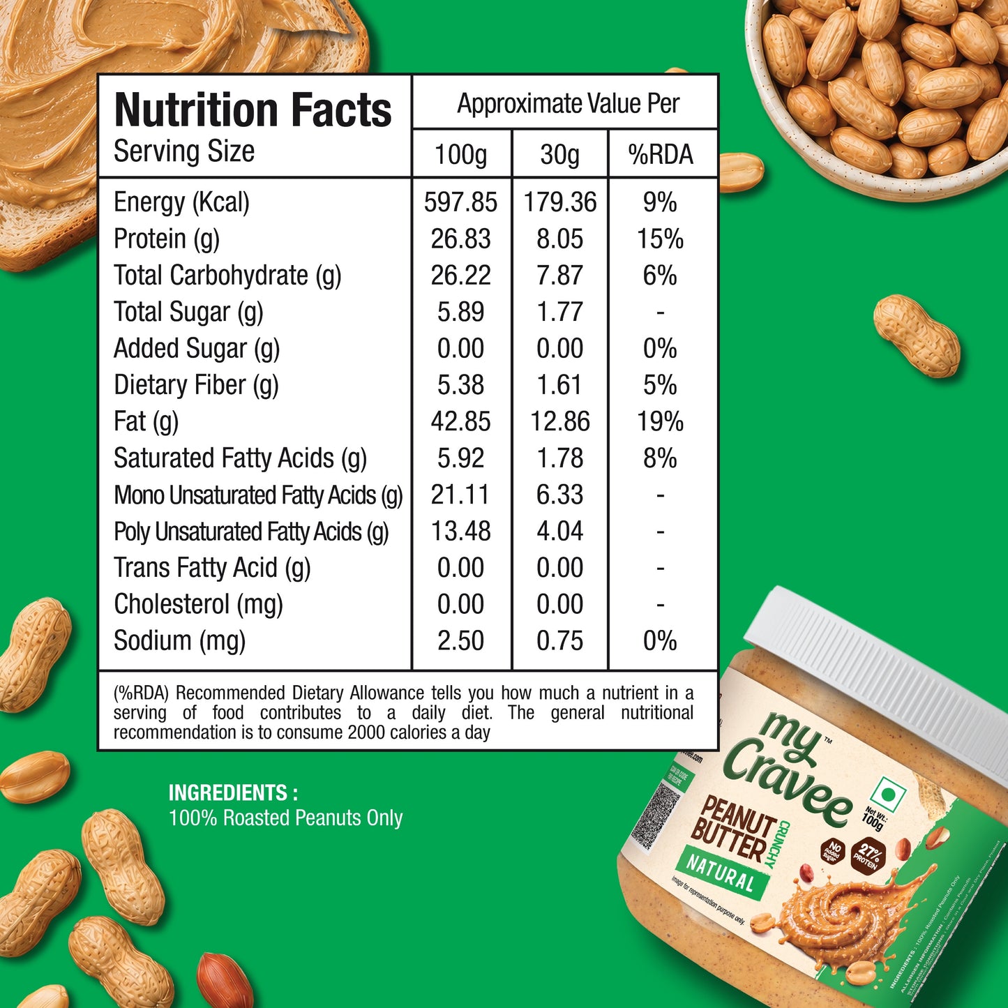 Natural Crunchy Peanut Butter